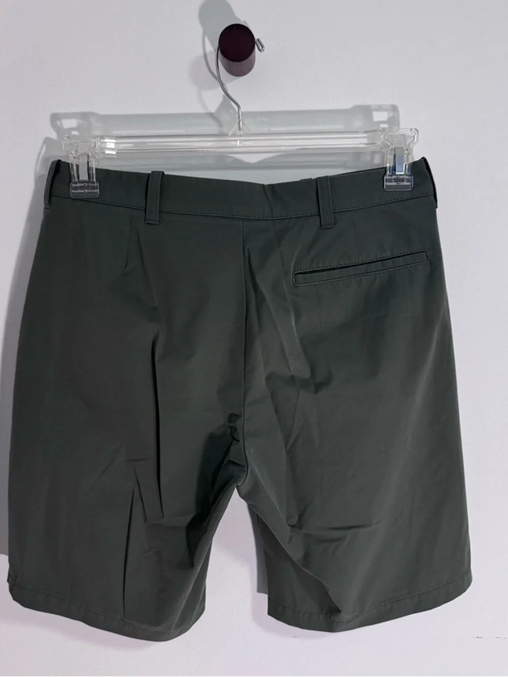 J. Crew Men's Flat-Front Shorts in Dark Olive